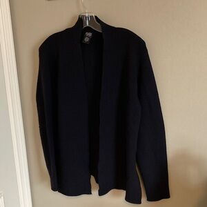 Eileen Fisher Men's Black Cardigan Sweater